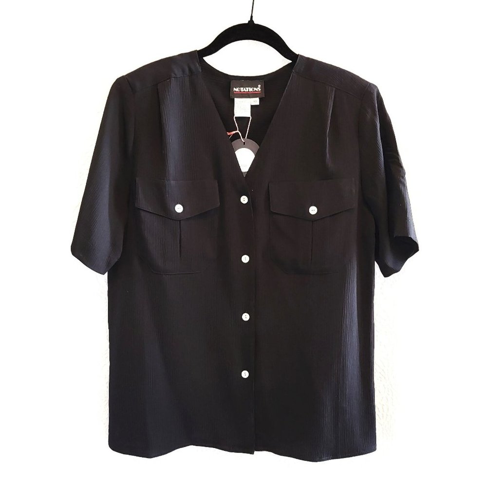 1980s Notations Dress Shirt